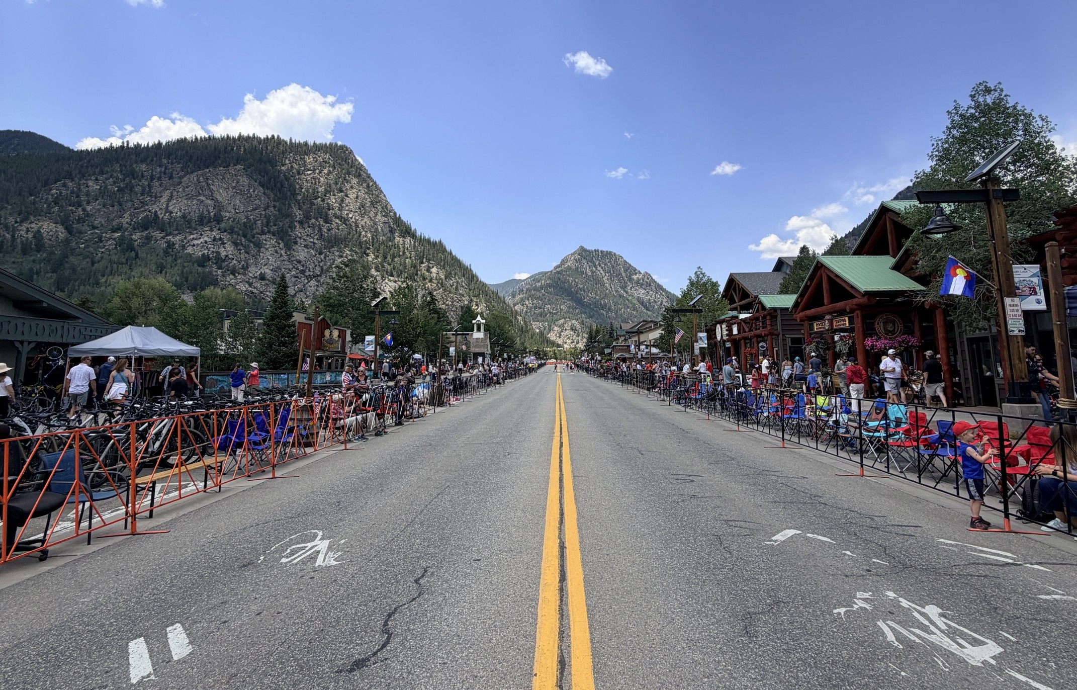 Frisco downtown during the summer months.